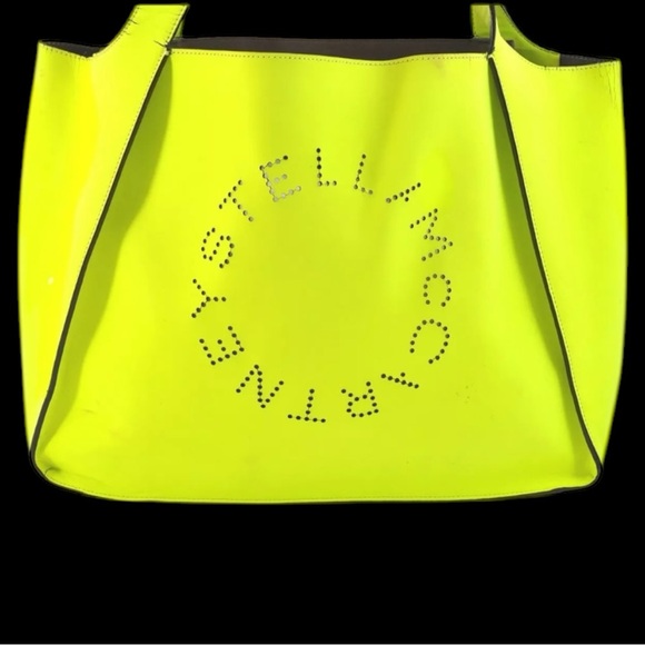 Stella McCartney Neon Yellow Tote Bag - Picture 2 of 16